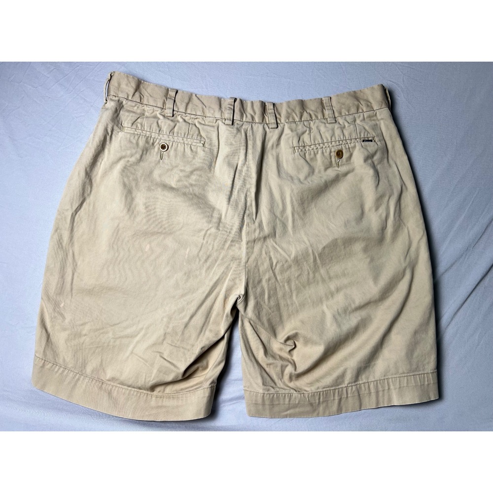 Polo Ralph Lauren Mens 36 Khaki Stretch Classic Fit Chino Shorts Cotton Blend - Picture 2 of 12
